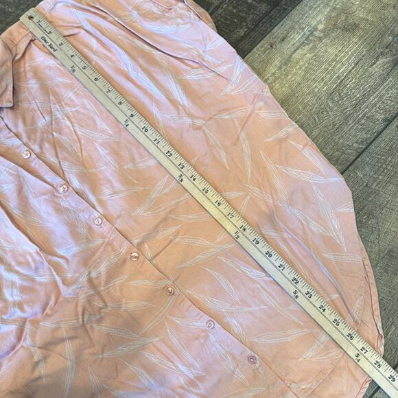 Prana Freemont Woven Button Down Short Sleeve Tencel Shirt Size XL - Picture 5 of 8